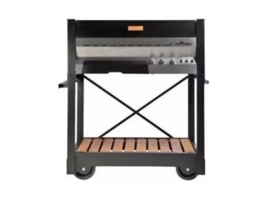 Parrilla A Gas Tromen Malbec Con Ruedas