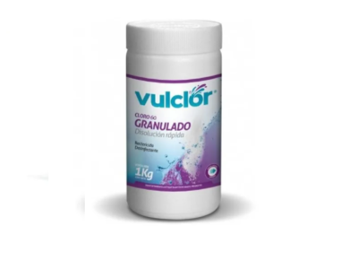 Cloro Granulado Vulclor 1kg Disolución Rápida - Vulcano