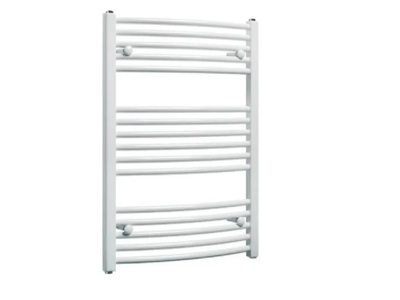 Toallero Curvo 700x450 Blanco Calefacción Por Agua 