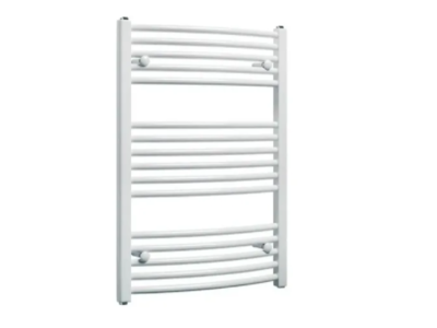 Toallero Curvo 700x500 Blanco Calefacción Por Agua 