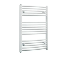 Toallero Curvo 700x500 Blanco Calefacción Por Agua 