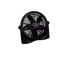 Ventilador Turbo De Piso O Pared Indelplas - Aspas Negra 60w